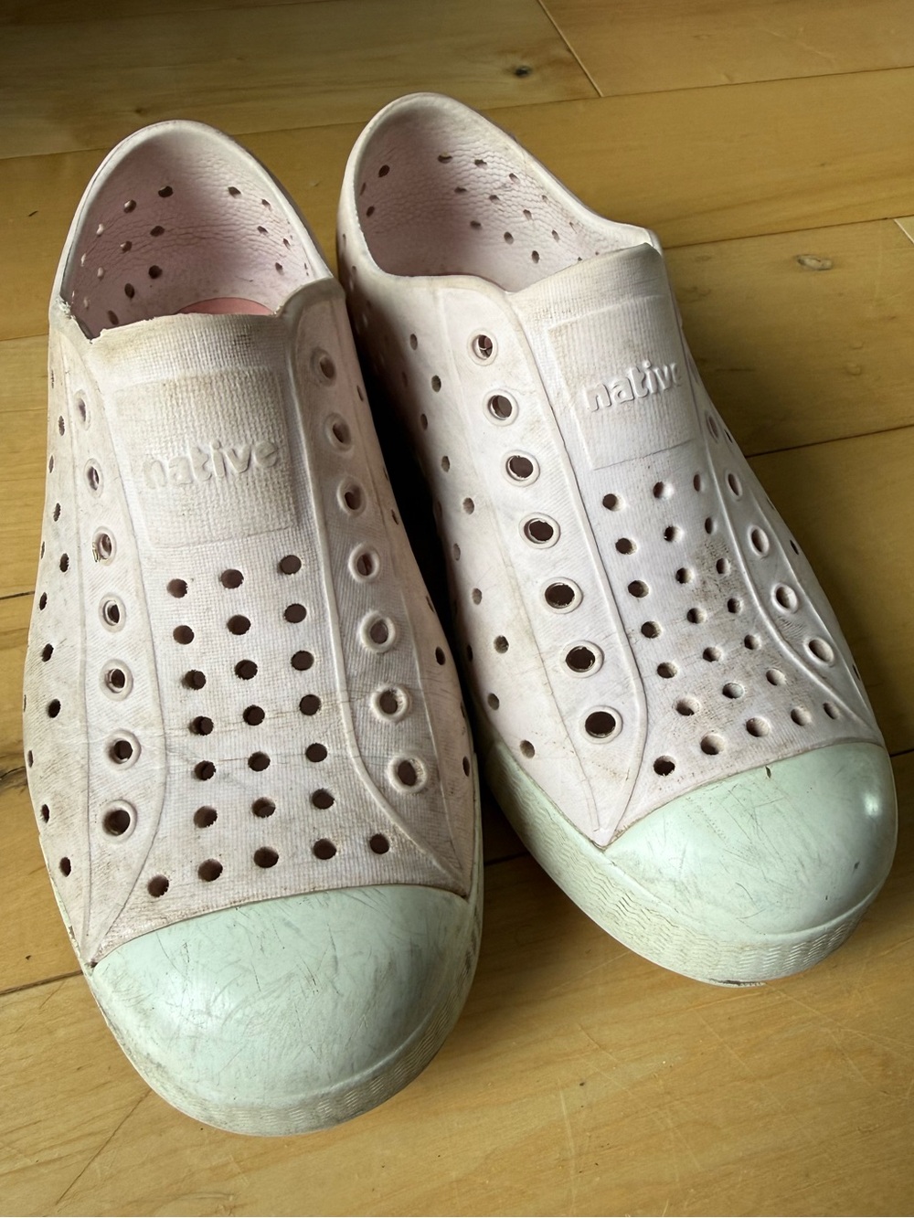 Native Jefferson Pink Kids Shoes Size J1